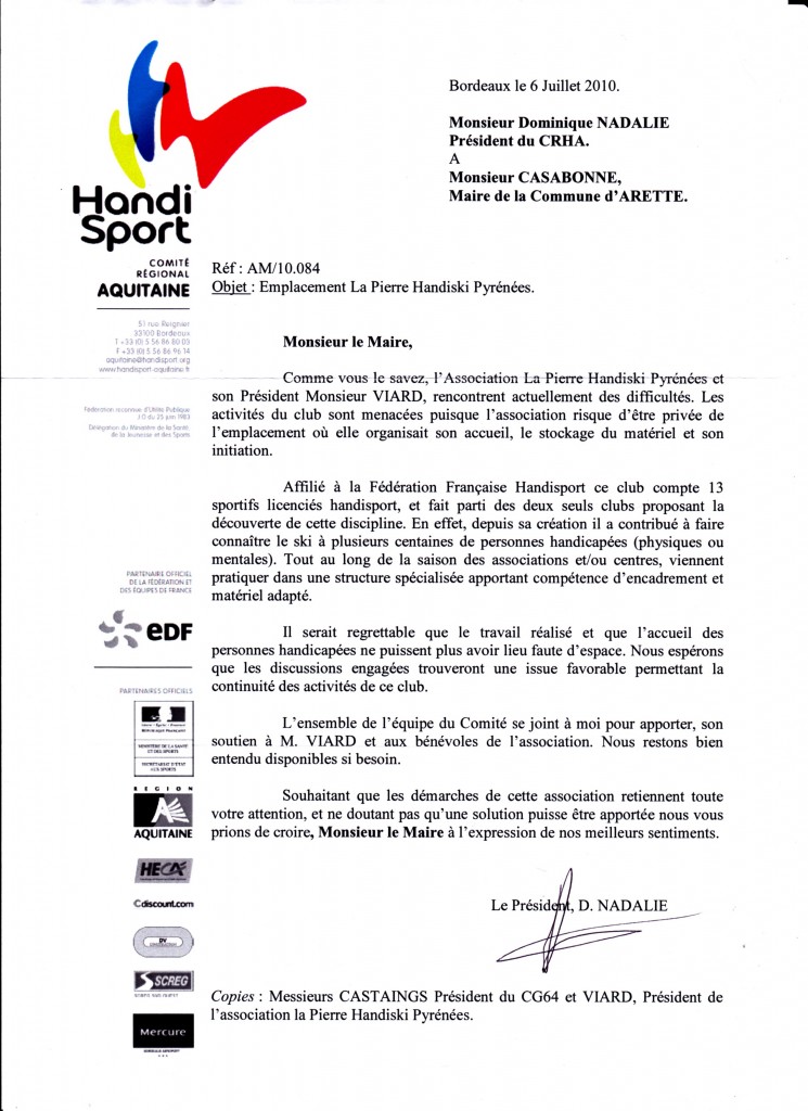 FFH Comité Régional Aquitaine